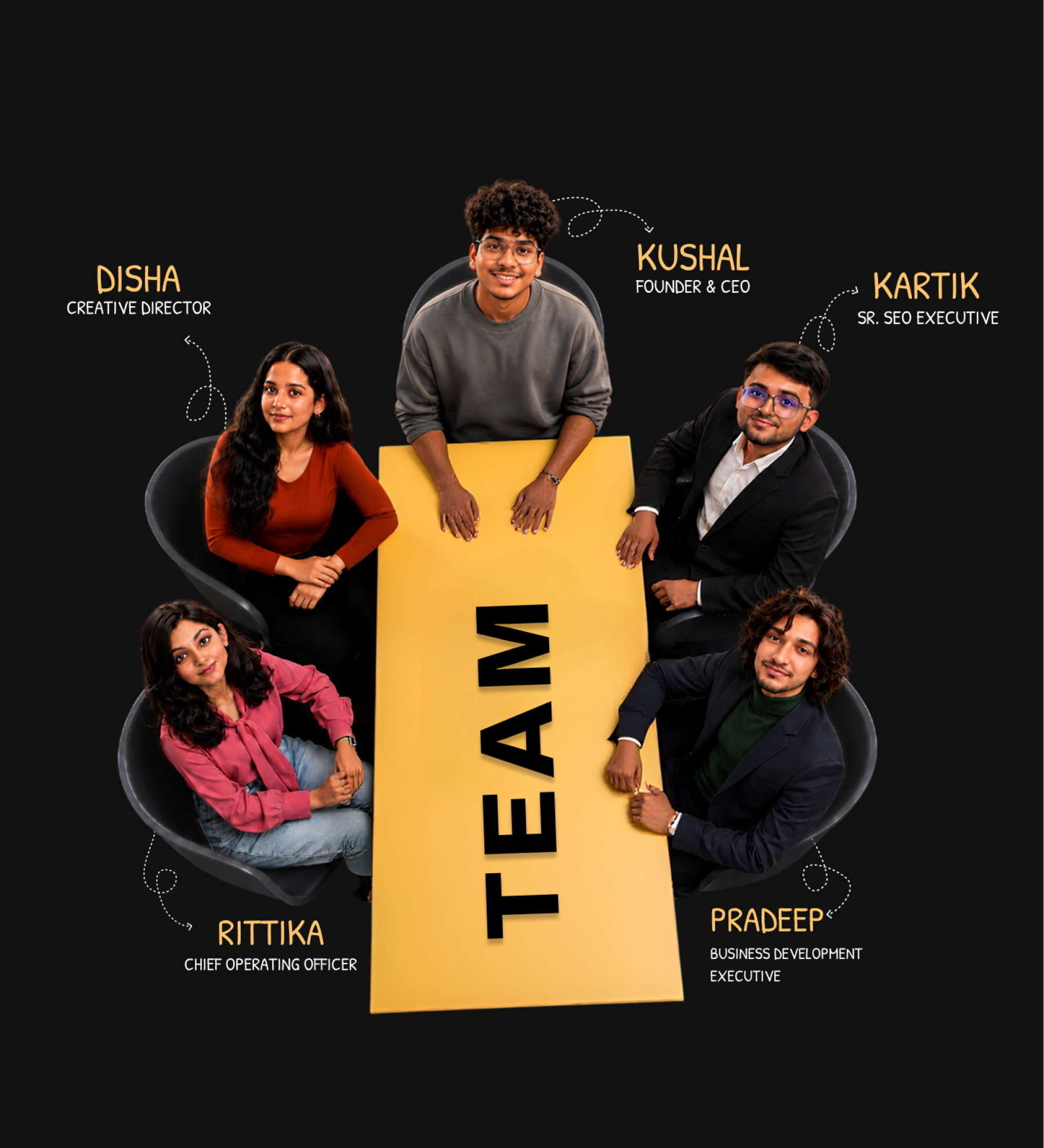 Digital marketing agency team workspace